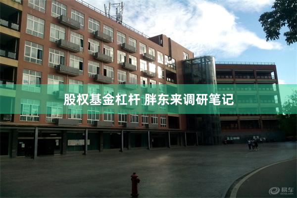 股权基金杠杆 胖东来调研笔记